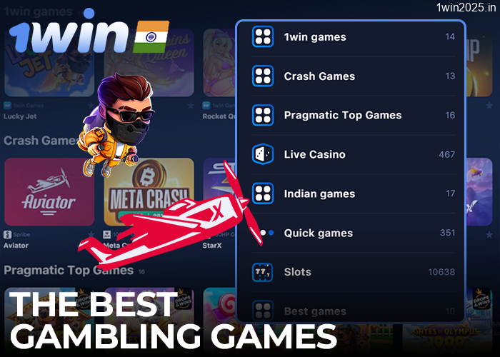 Play the best games at 1win Online Casino