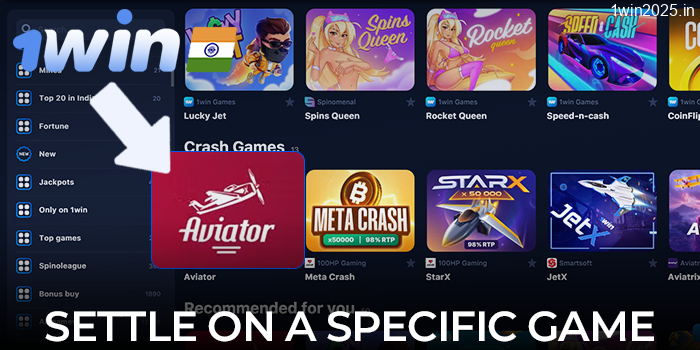 Check the list of games on the official 1win website
