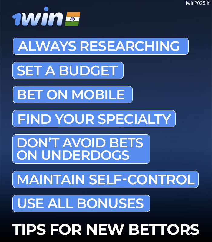 1win tips for new bettors on sports on the 1win website