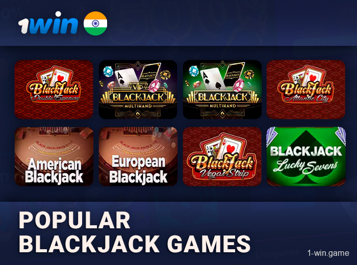 Popular Blackjack Games at 1win in India