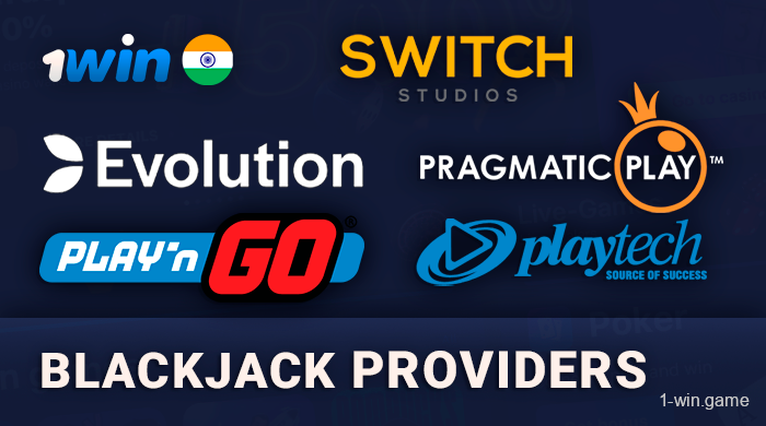 Blackjack providers on 1win official site