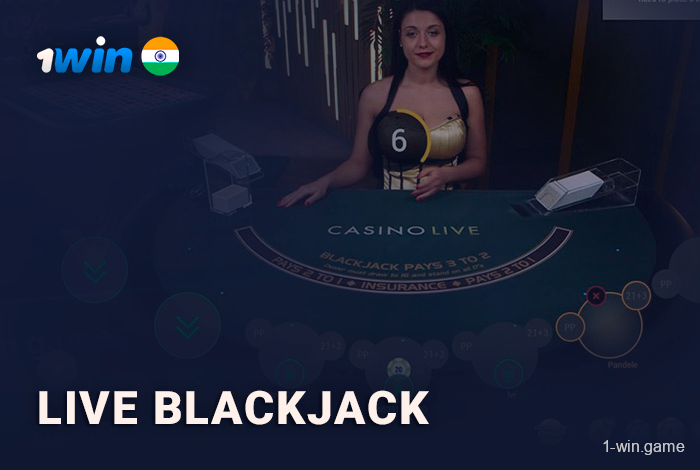 Live Blackjack Game at 1win