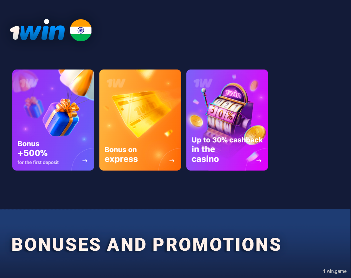 General 1Win Casino and Betting Bonuses