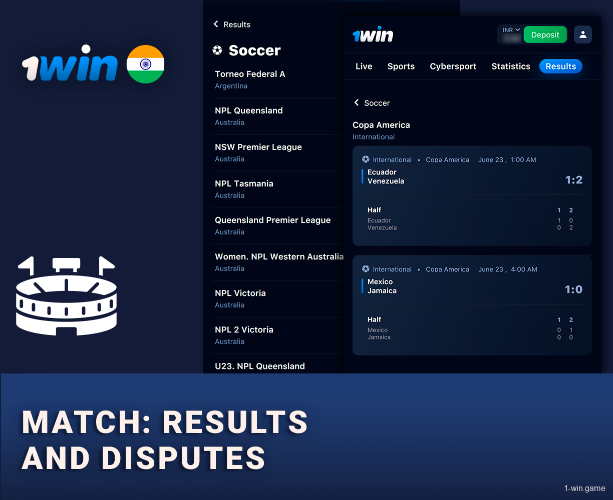 1Win Terms and Conditions of Match Results