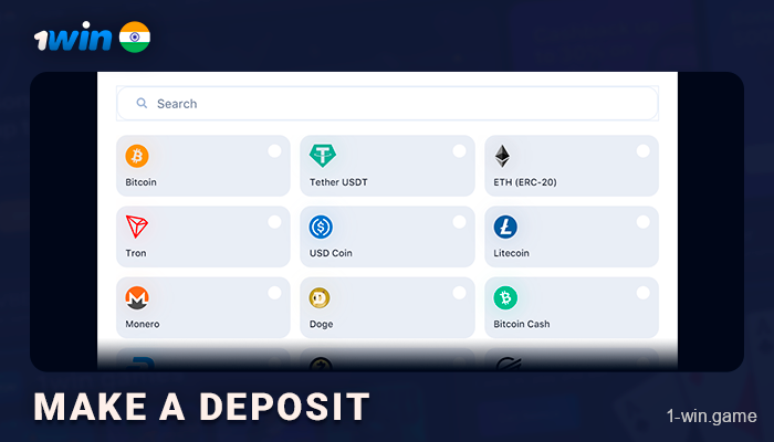 Make a deposit at 1Win India to make bets on cybersport