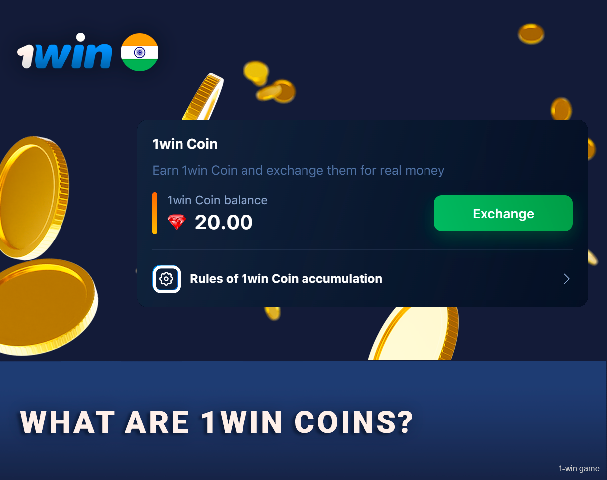 1Win Coins is internal currency of the platform